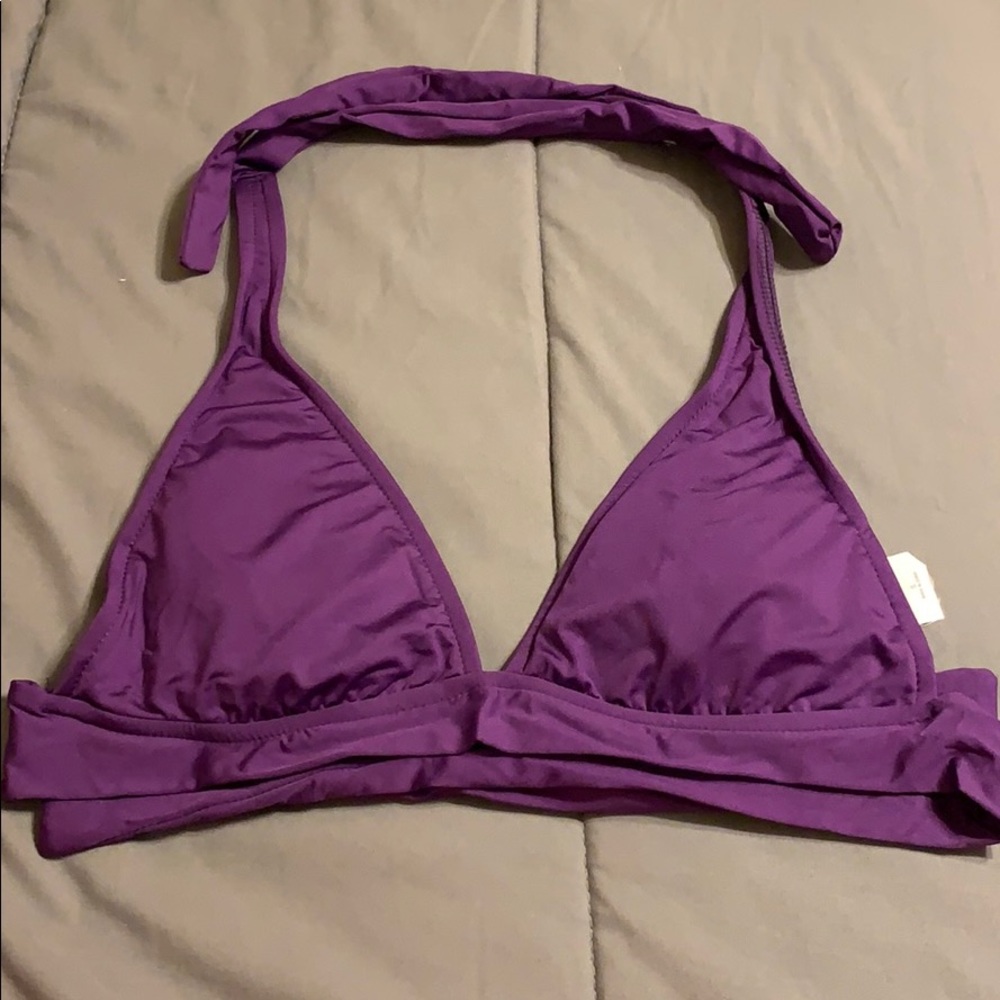 Target Mossimo Purple Triangle Swim Top